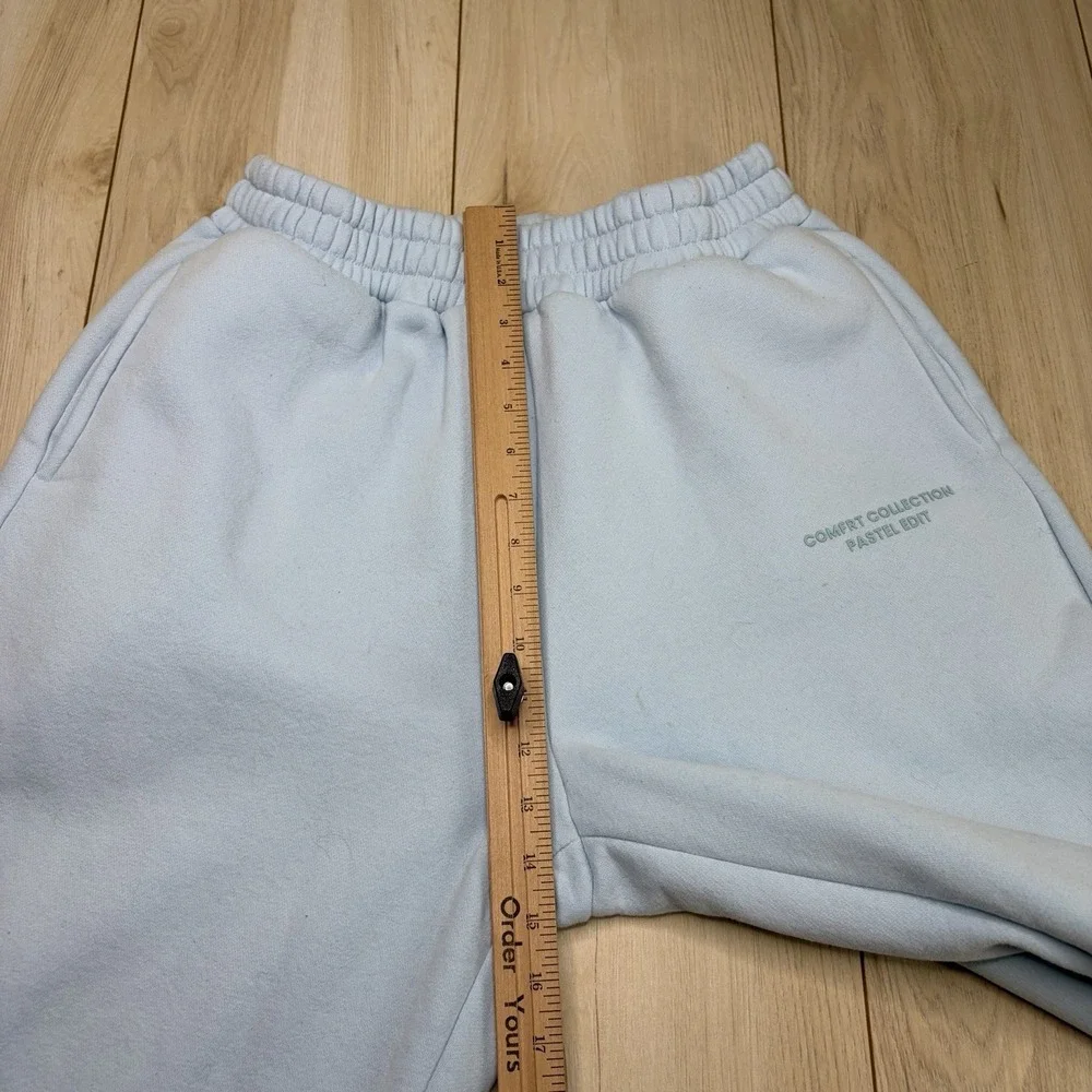 Comfrt Collection Pastel Edit Blue Women's Sweatpants Wide Leg Large Stretch - Picture 7 of 12